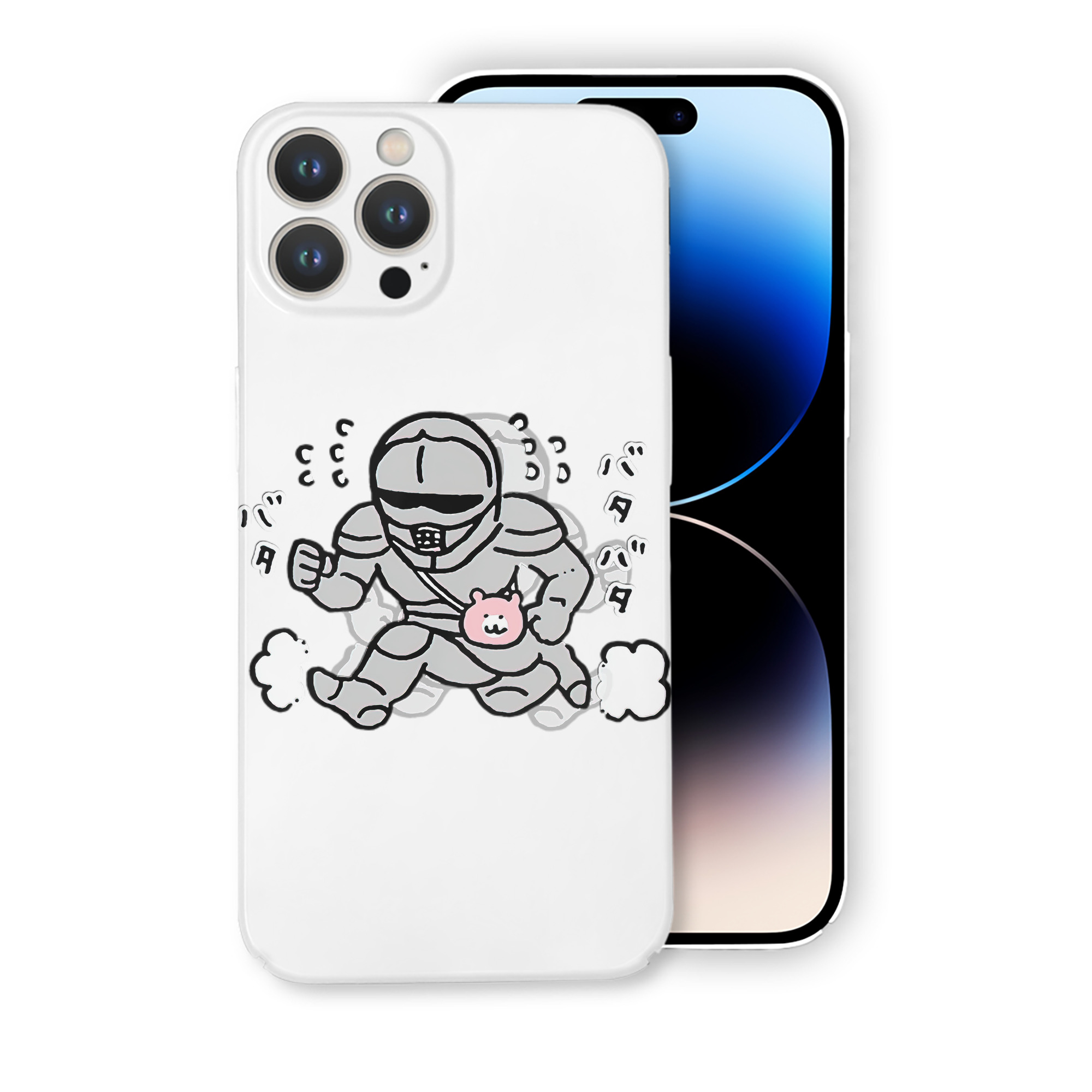 （画像用） ちいかわ 労働の鎧さん Chii-kawa Mr. Armor of Labor 【iPhone 14シリーズ対応】ハードケース
